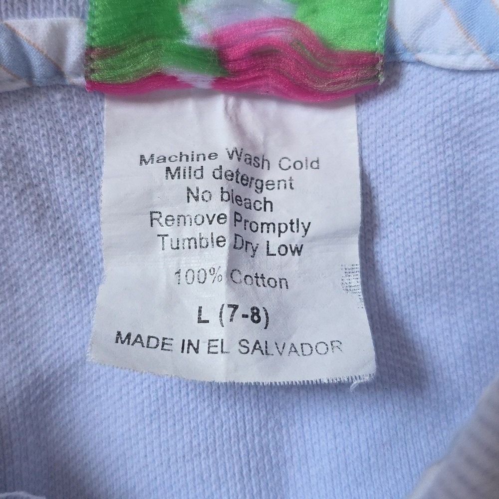 Shrimp & Grits Boys Size 7/8 Light Blue Preppy Collared Short Sleeve Polo Shirt - Picture 3 of 5